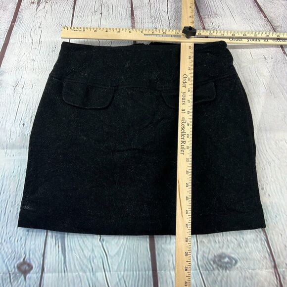 Banana Republic Women's Wool Blend Black Career Skirt Size 8 28W - Picture 3 of 8